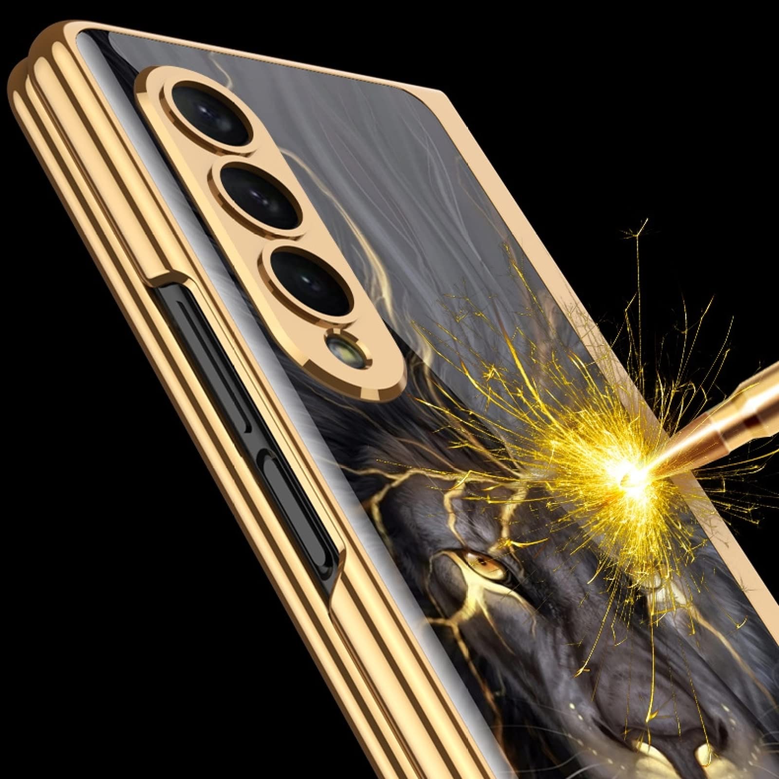 Amazon.co.jp: 適用Samsung Galaxy Z Fold 4に適した強化ガラス携帯